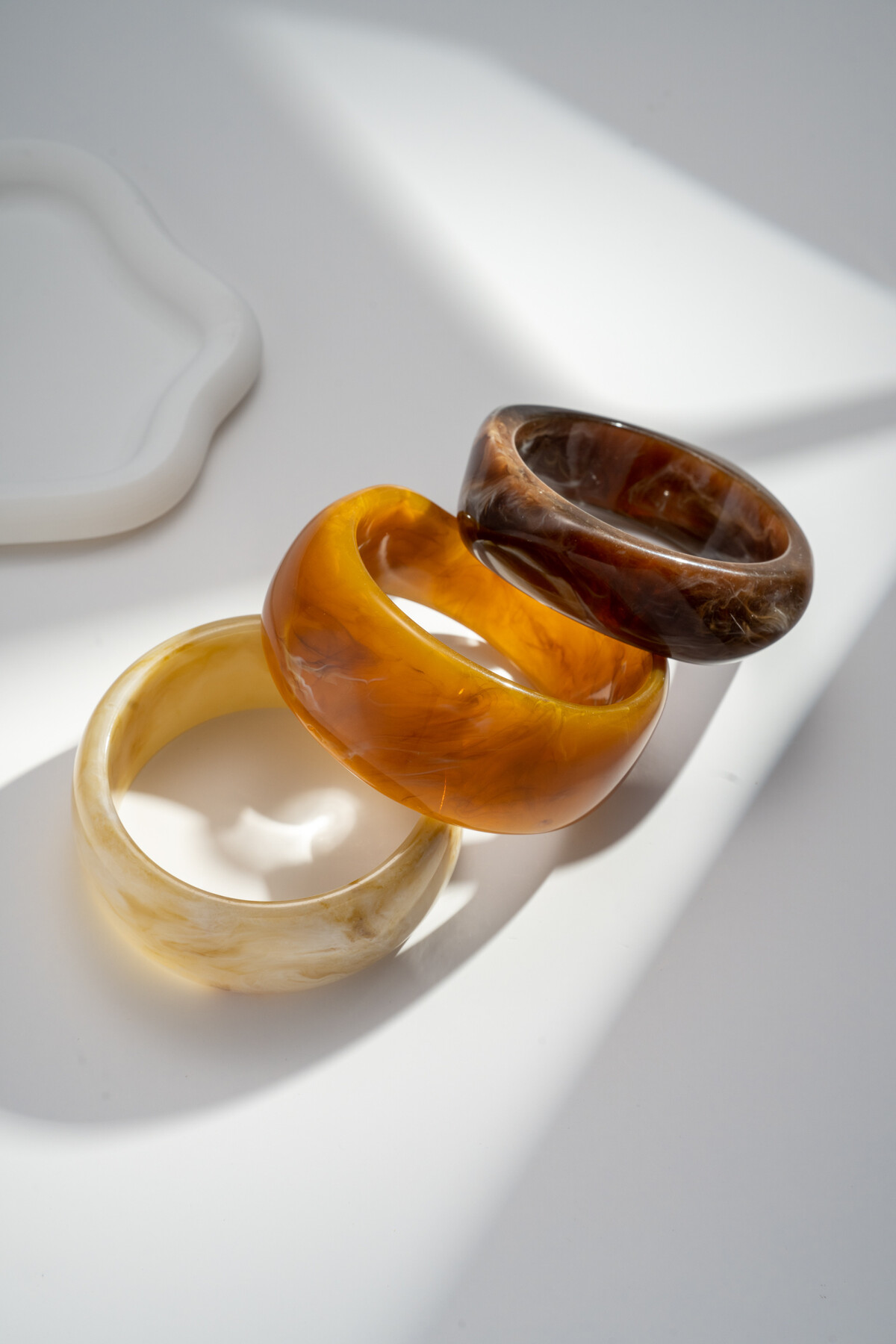 Bangle resin ecru - 2