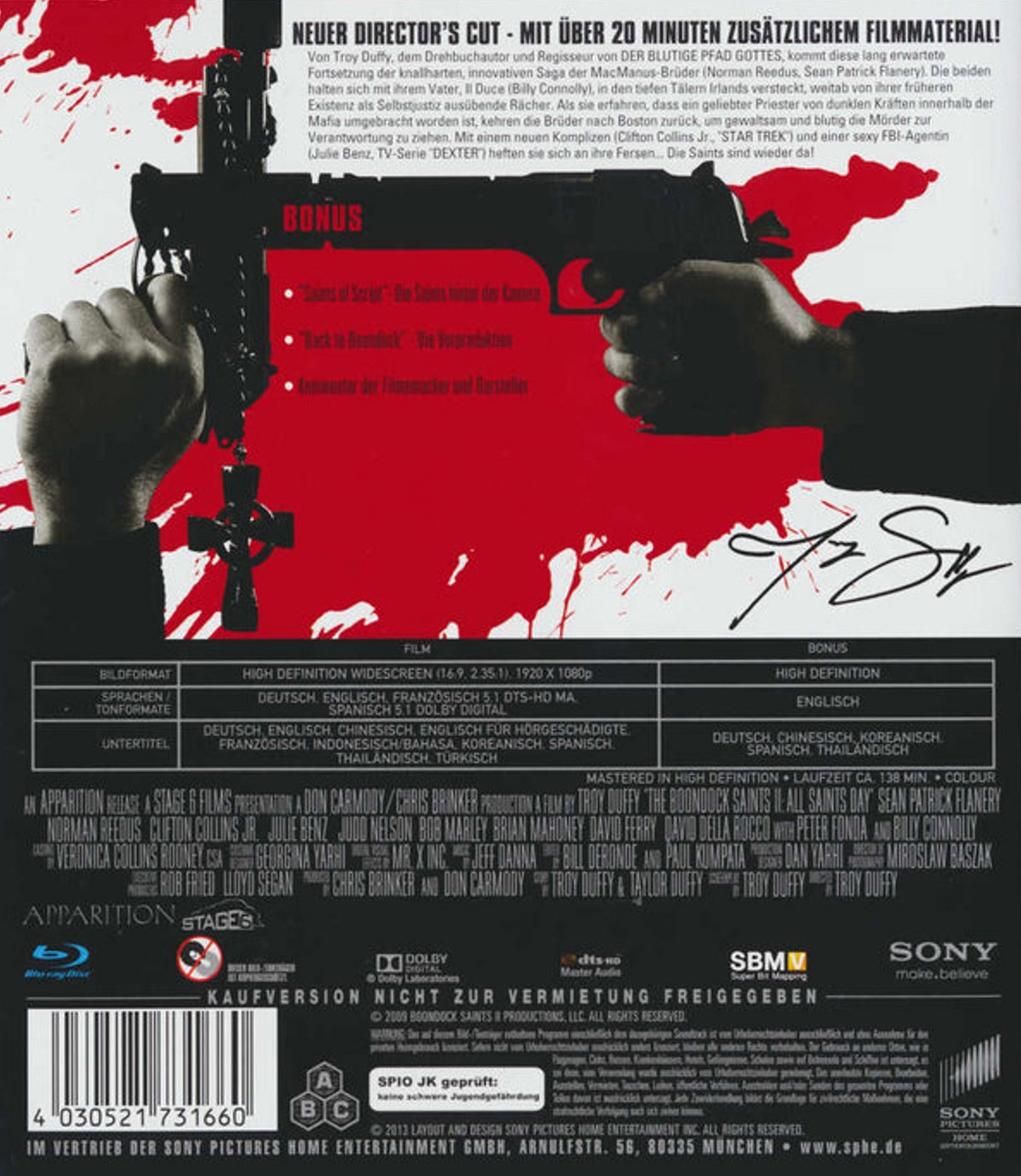 Boondock Saints II - All Saints Day (Director's cut) (ej svensk text) (Blu-ray) - 2