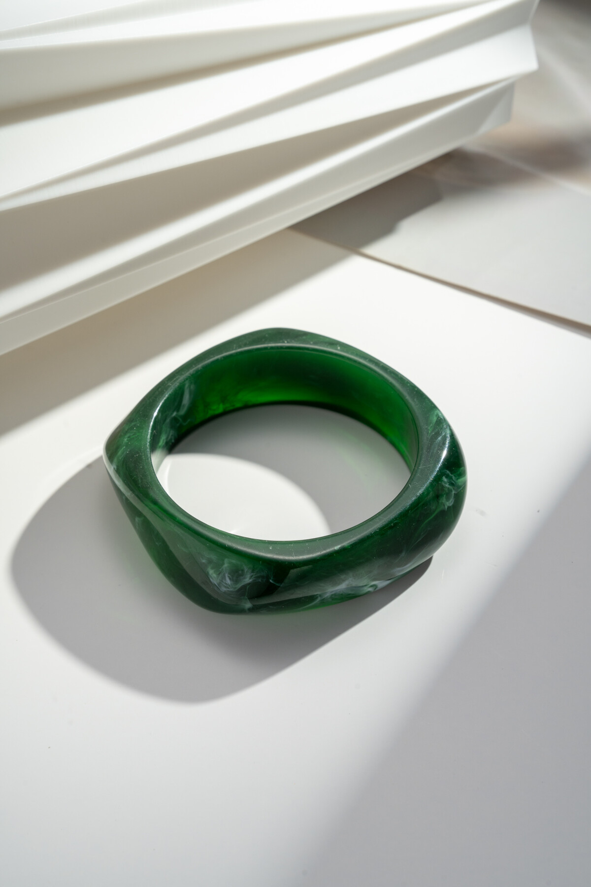 Bangle resin green