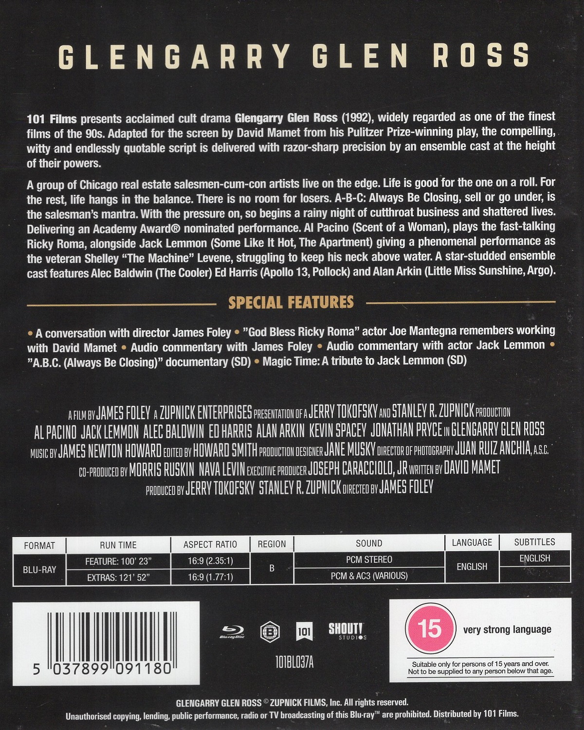Glengarry Glen Ross  (ej svensk text) (Blu-ray) - 2