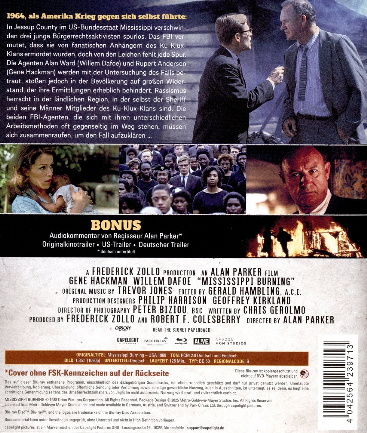 Mississippi Burning (ej svensk text) (Blu-ray) - 2