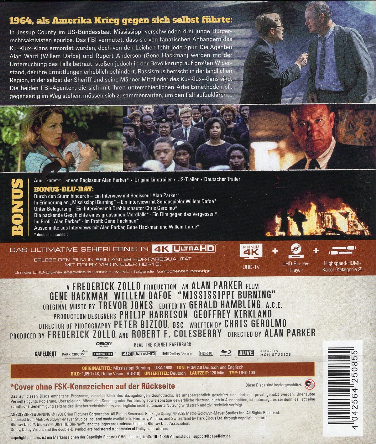 Mississippi Burning (ej svensk text) (4K Ultra HD) - 2