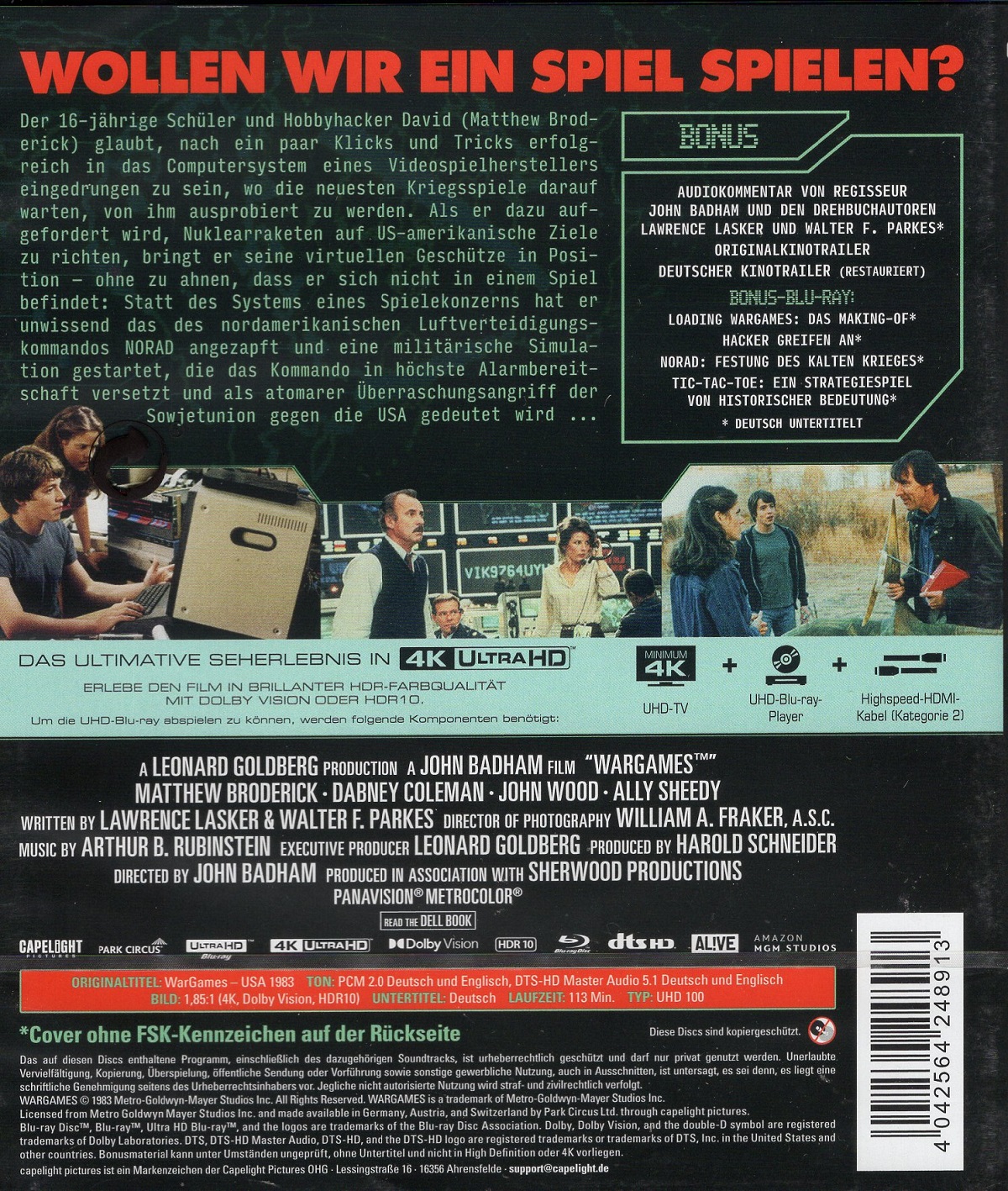 Wargames (ej svensk text) (4K Ultra HD) - 2