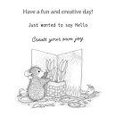 Spellbinders House Mouse Cling Rubber Stamps - Creative Day