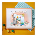 Spellbinders House Mouse Cling Rubber Stamps - Creative Day