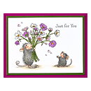 Spellbinders House Mouse Cling Rubber Stamps - Rare Bloom