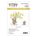 Spellbinders House Mouse Cling Rubber Stamps - Rare Bloom