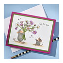 Spellbinders House Mouse Cling Rubber Stamps - Rare Bloom