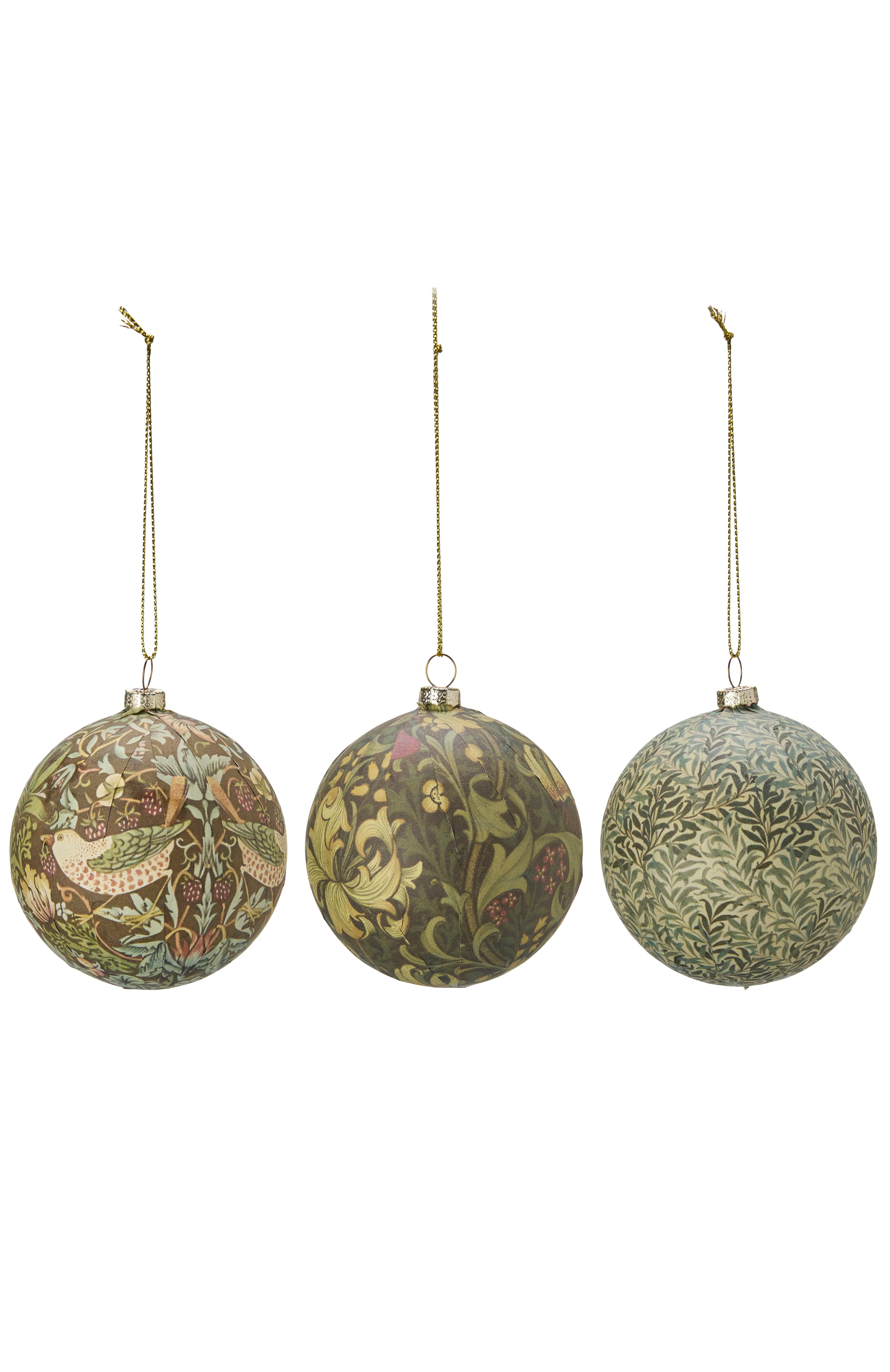 Christmas tree decorations - Christmas tree baubles - Green - 8 cm - 6-pack - 2