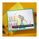 Spellbinders House Mouse Cling Rubber Stamps - Top Notch Birthday