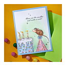 Spellbinders House Mouse Cling Rubber Stamps - Top Notch Birthday