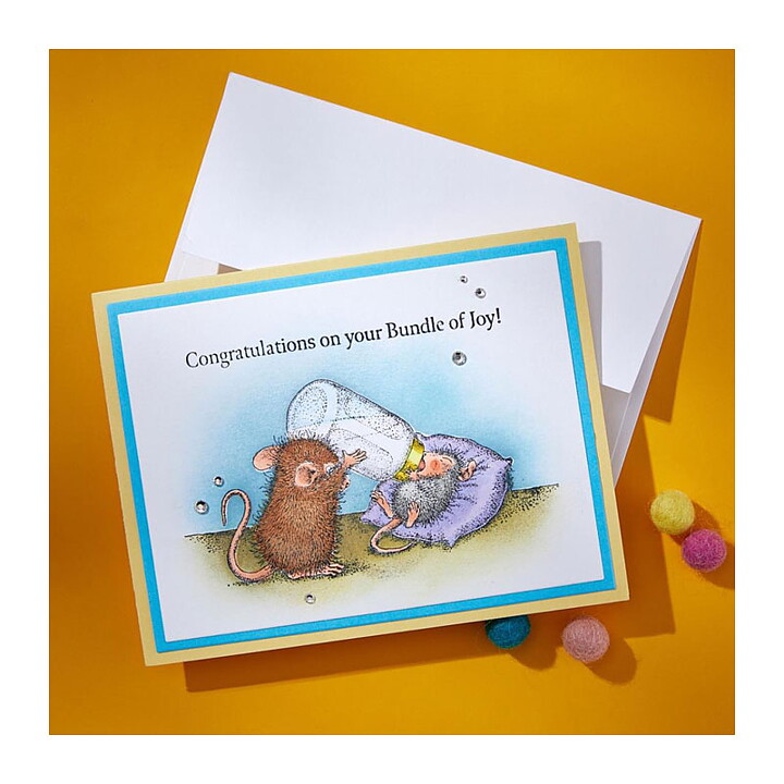 Spellbinders House Mouse Cling Rubber Stamps - Bundle of Joy