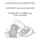 Spellbinders House Mouse Cling Rubber Stamps - Bundle of Joy