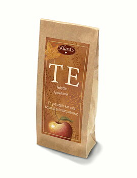 Svart te med Äpple & kanel smak.
