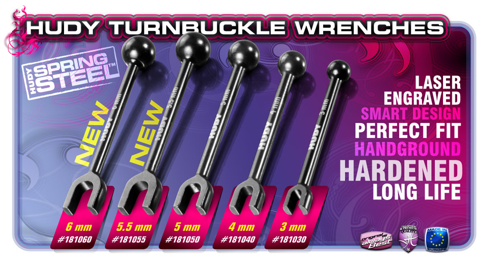 Hudy 181060 Spring Steel Turnbuckle Wrench 6mm - 2