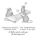 Spellbinders House Mouse Cling Rubber Stamps - Music to My Ears