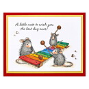 Spellbinders House Mouse Cling Rubber Stamps - Music to My Ears