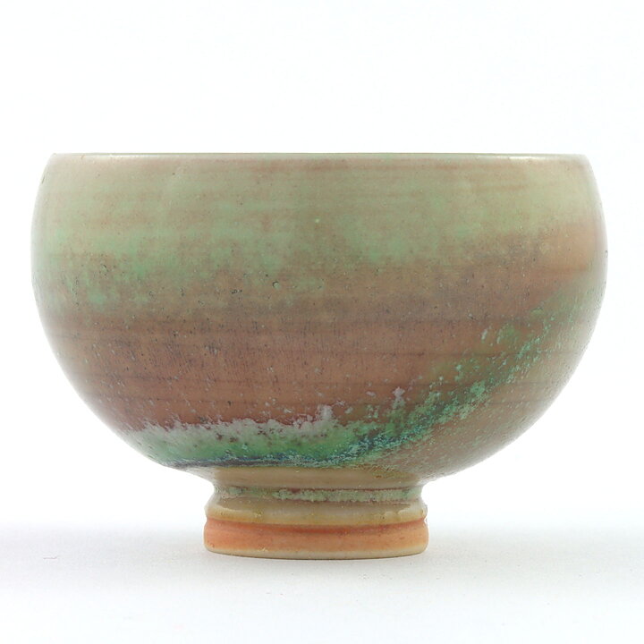  Berndt Friberg (1968) Unique Oxblood and Celadon Bowl 4,5 cm