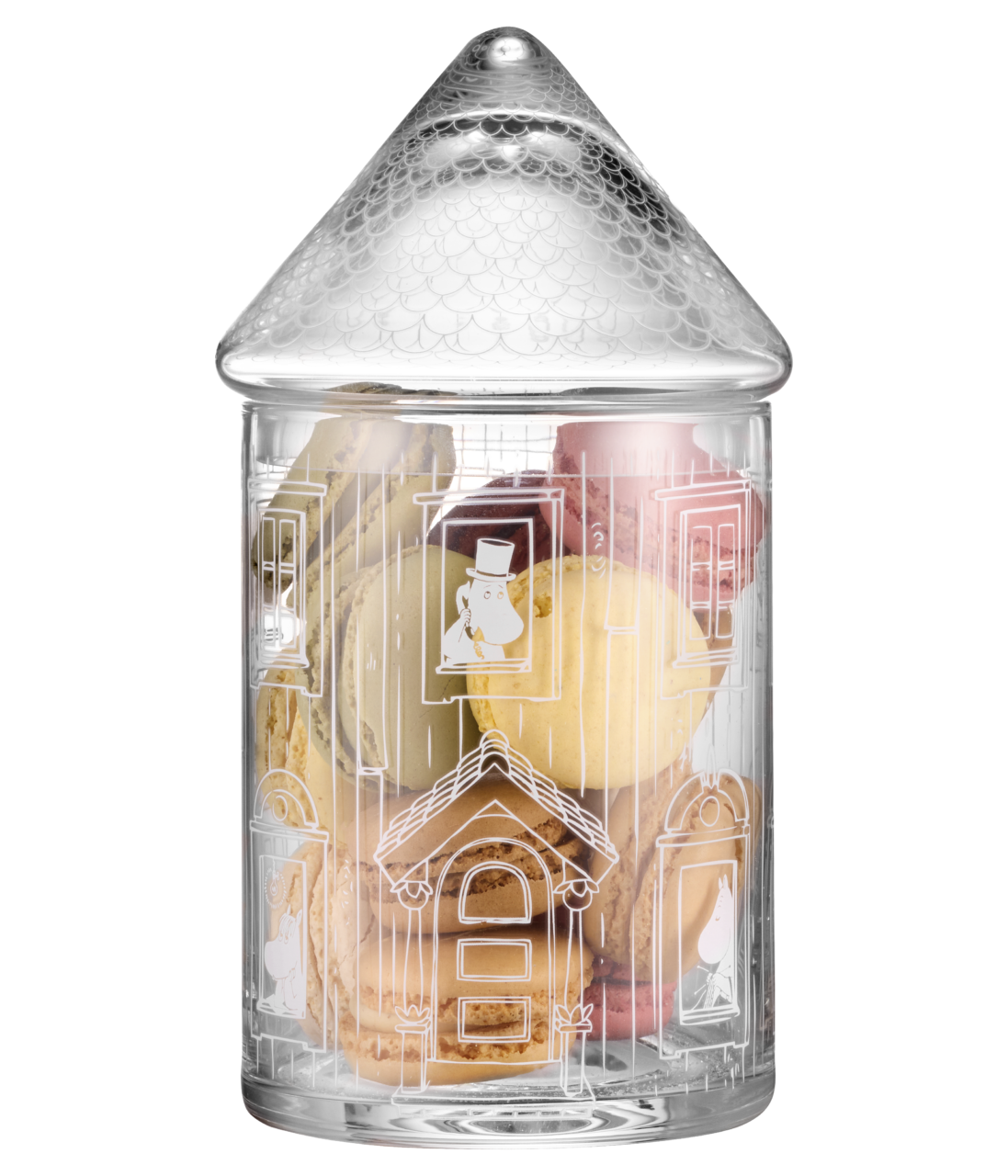 Mumin glasburk MUMINHUSET 18,5 cm (fin som ljusdekoration) - 3
