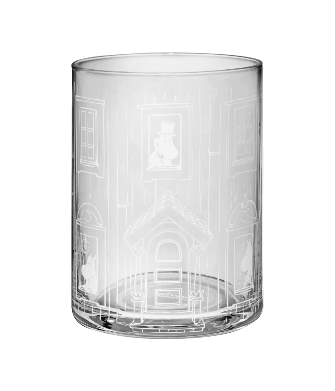 Mumin glasburk MUMINHUSET 18,5 cm (fin som ljusdekoration) - 4
