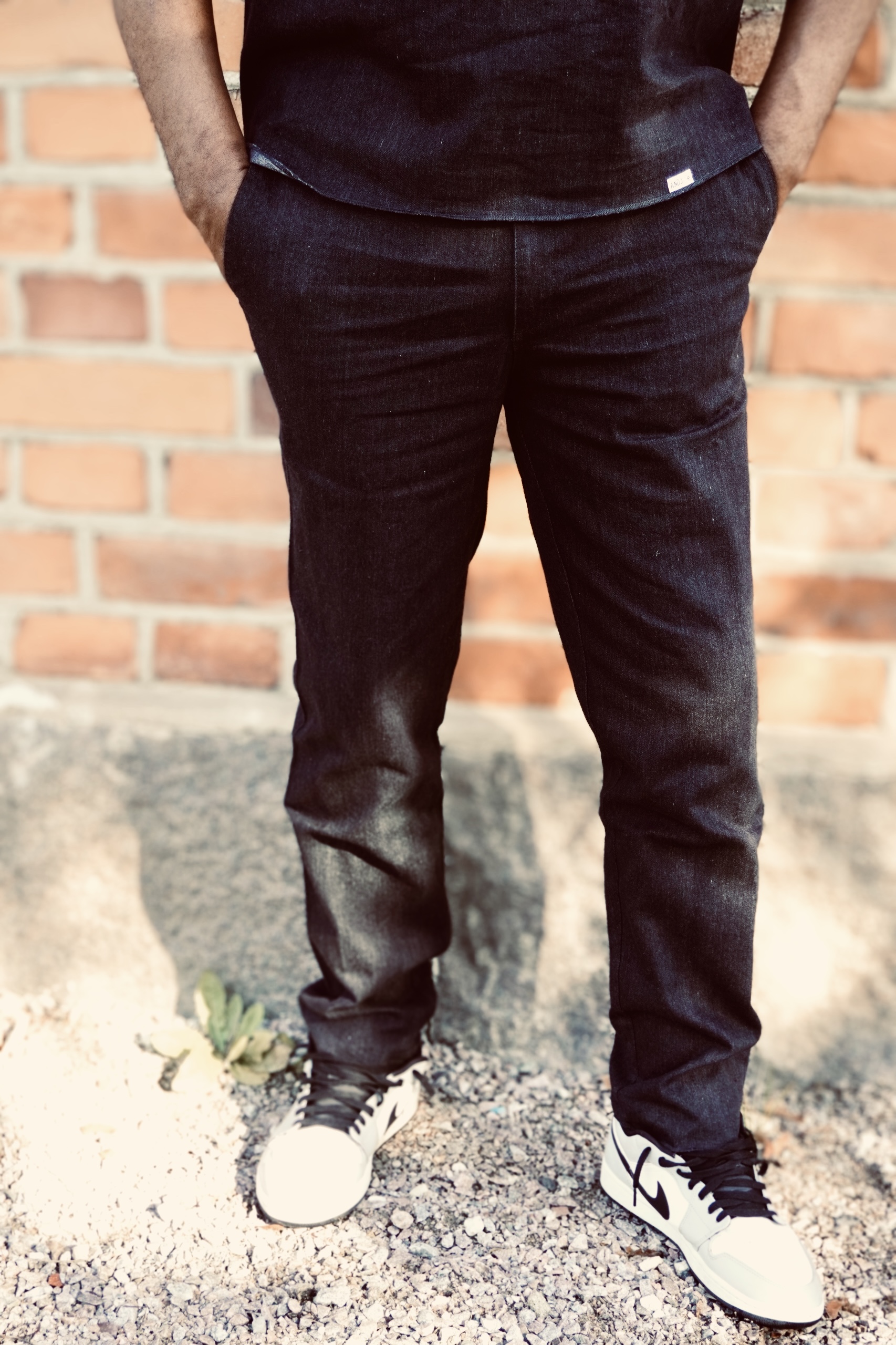 WATTS DENIM TROUSERS CHARCOAL  - 3