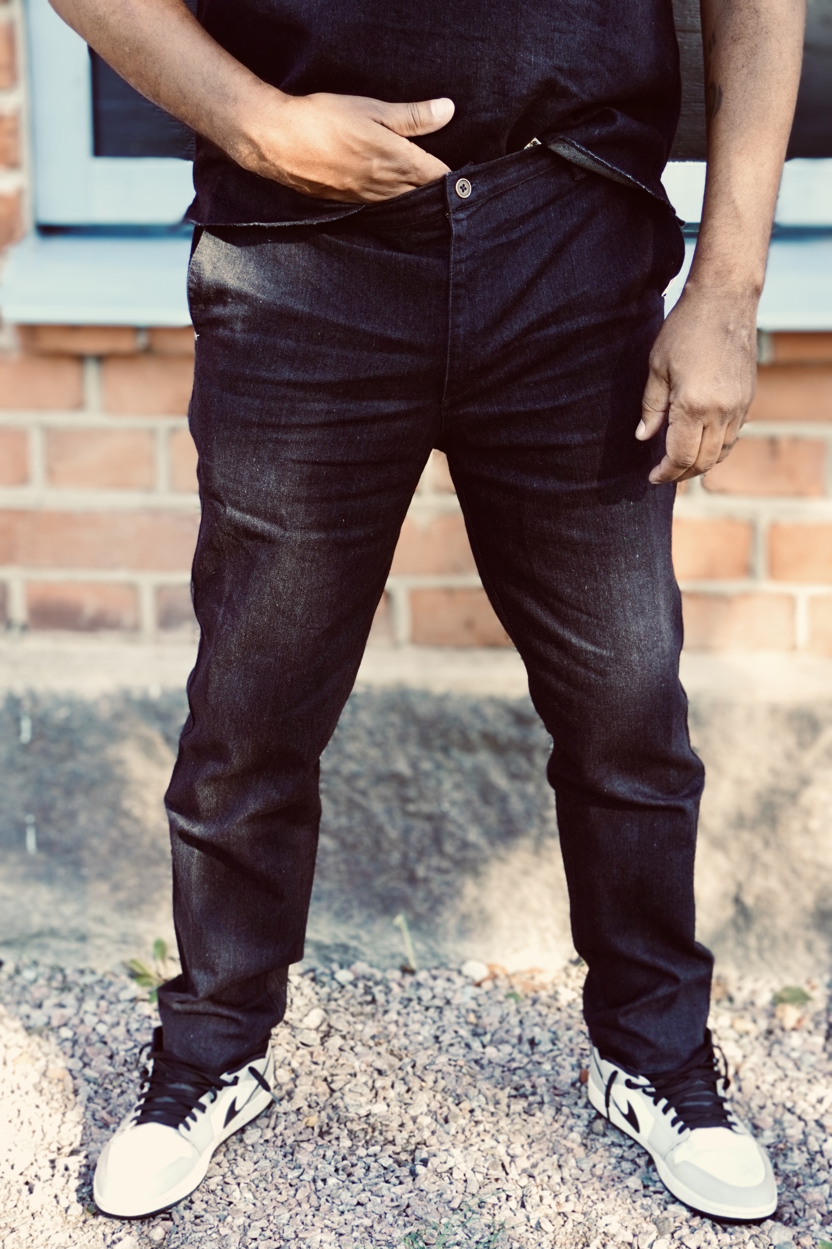 WATTS DENIM TROUSERS CHARCOAL  - 5