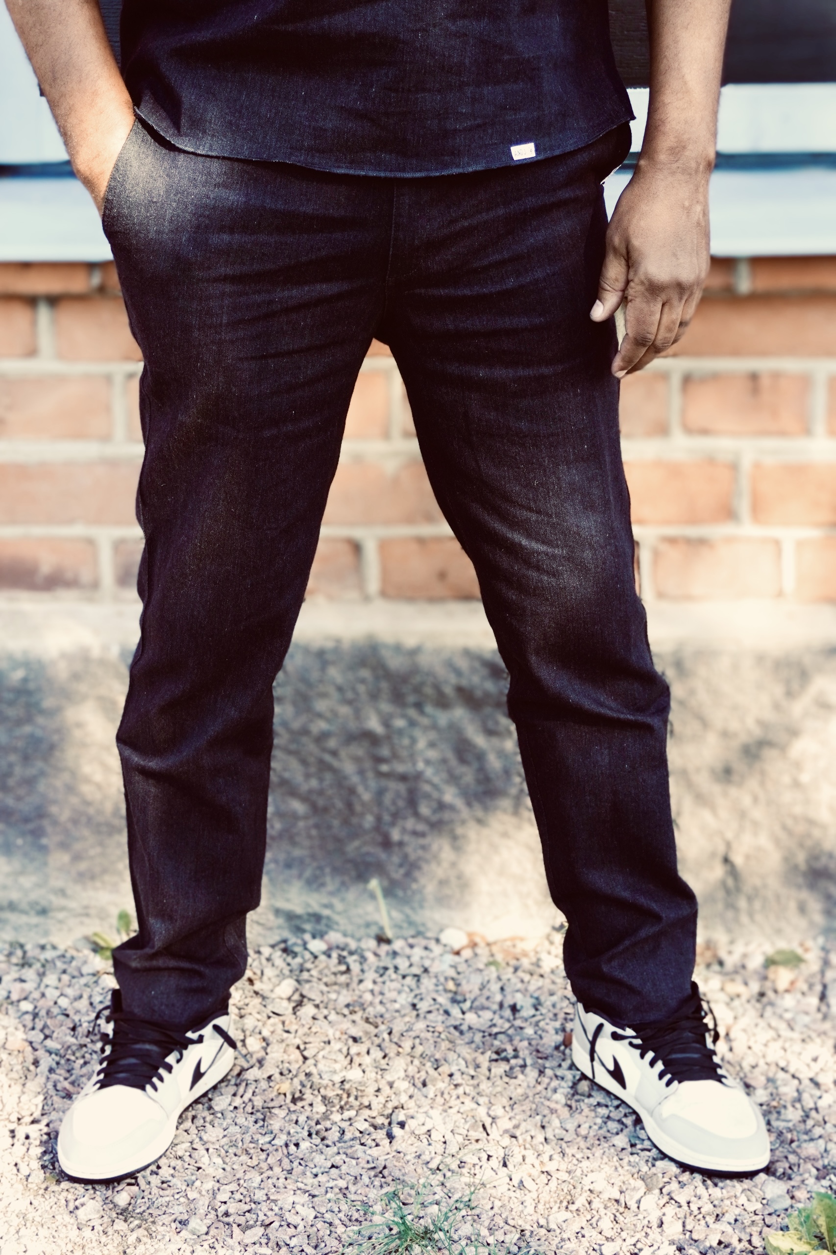 WATTS DENIM TROUSERS CHARCOAL  - 4
