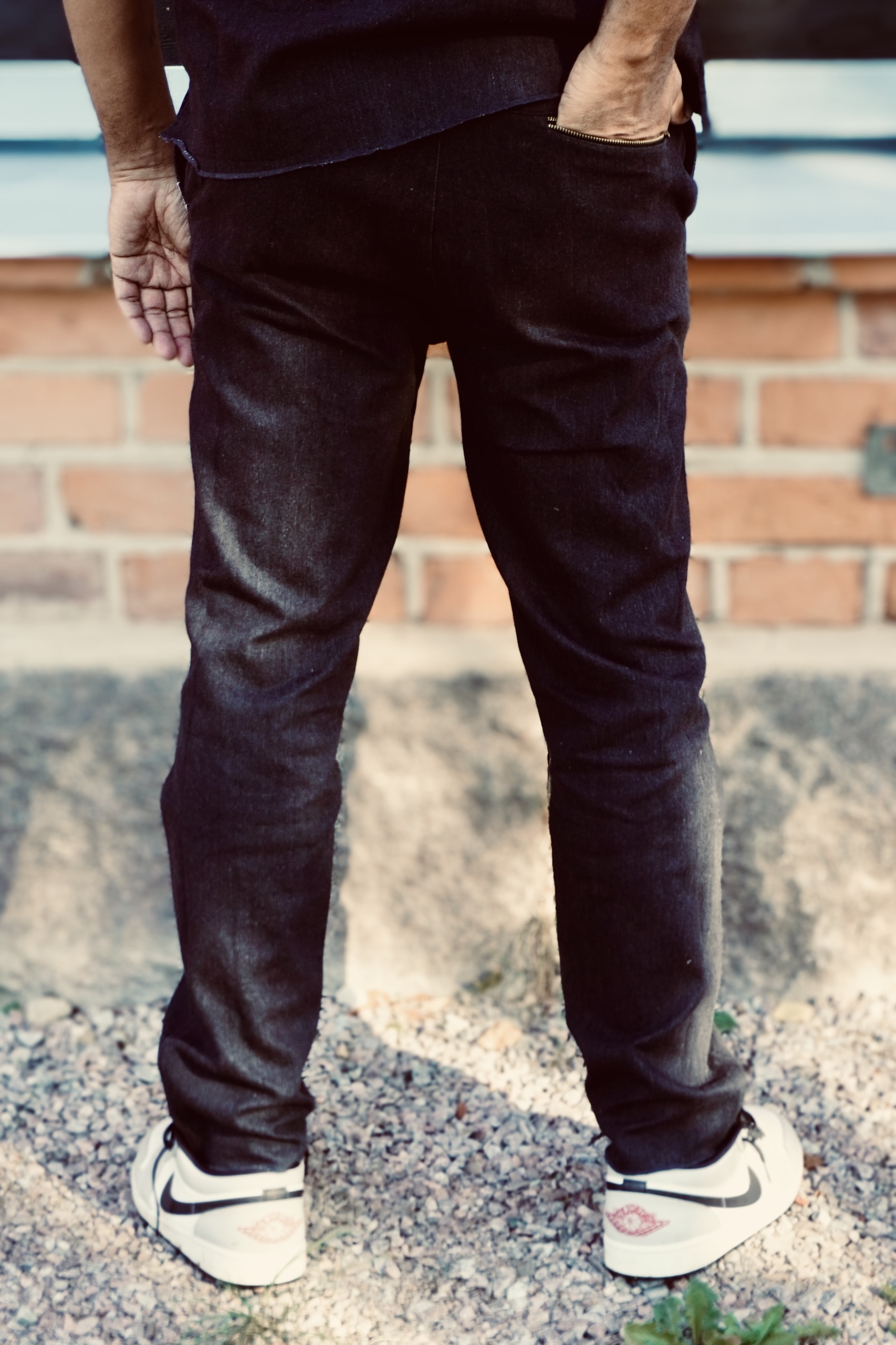 WATTS DENIM TROUSERS CHARCOAL  - 7