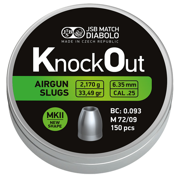 JSB KO SLUGS, 6,35MM  - 2,170G MK2