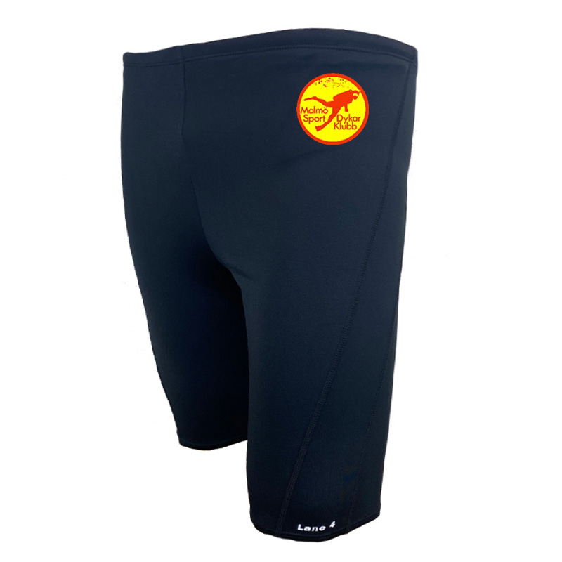 Herren Aron Elite schwarz Silikon Jammer Badehose - Lane 4