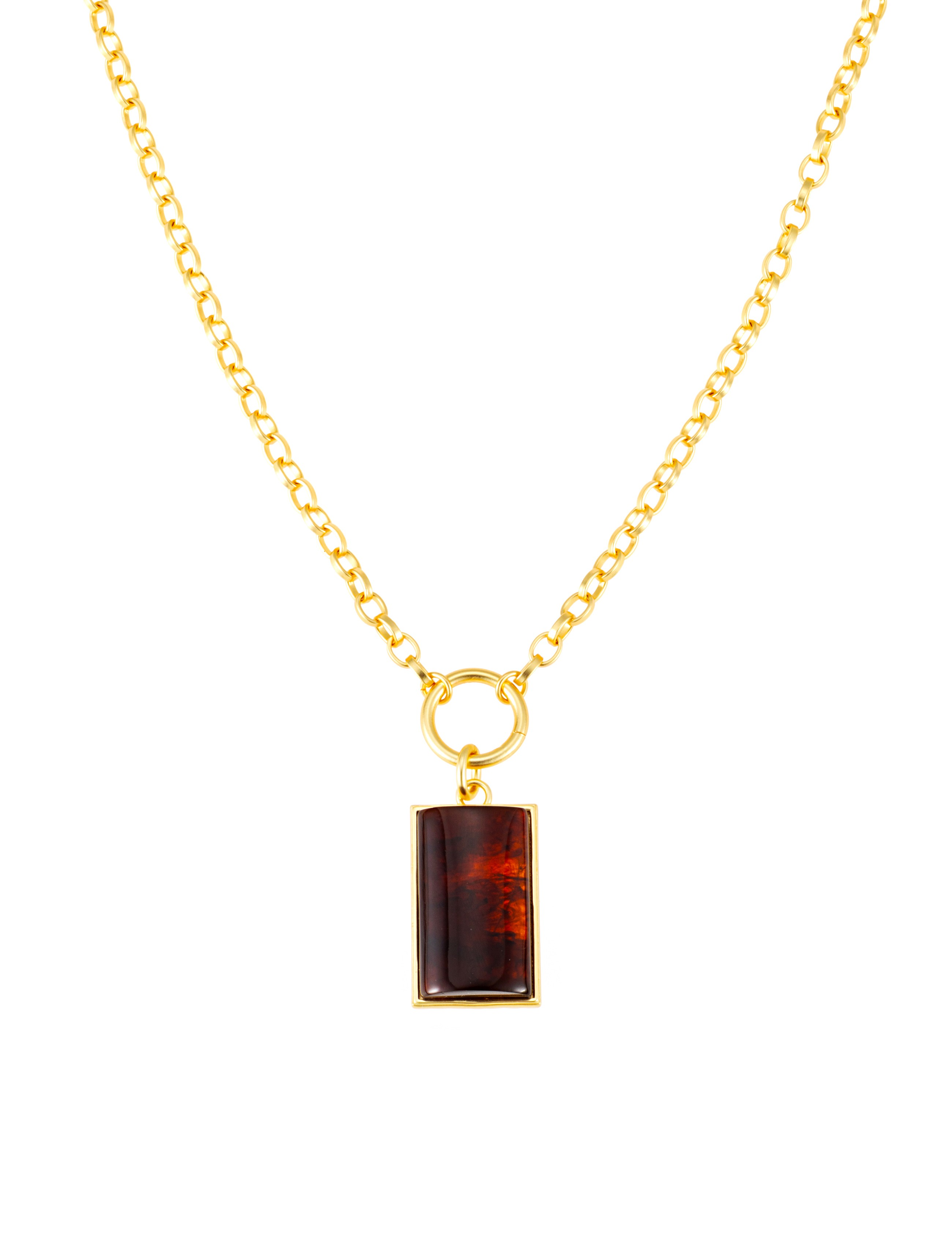 Como Necklace - Brown Gold - By Jolima