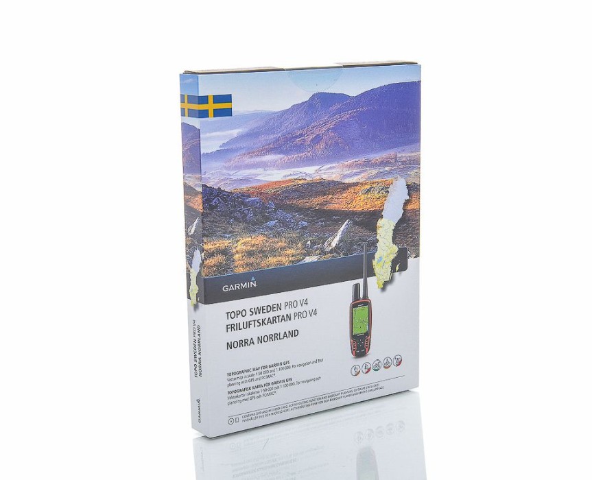 Original Garmin Friluftskartan Pro V4 Norra Norrland (microSD + SD-adapter) (VMB*)
