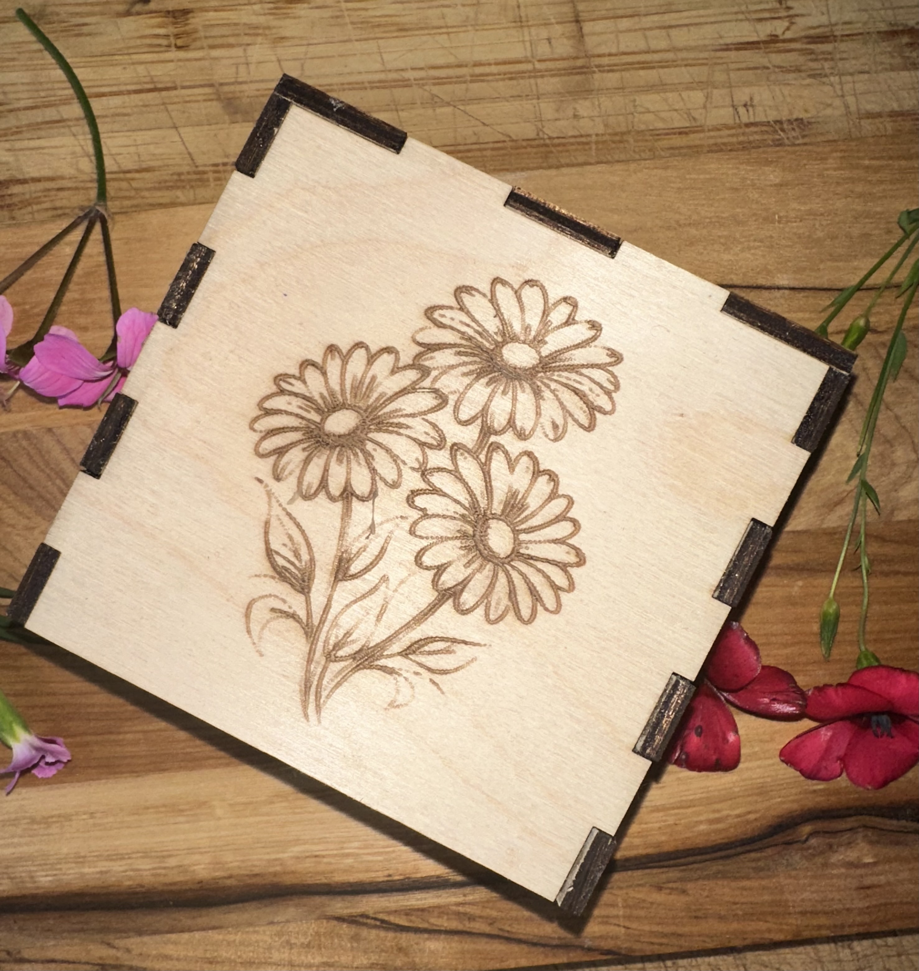 Smyckesbox ”blommor” - 2
