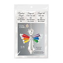 Solid Oak Crystal Angel Ornament Kit - Rainbow