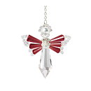 Solid Oak Crystal Angel Ornament Kit - January "garnet"