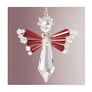 Solid Oak Crystal Angel Ornament Kit - January "garnet"