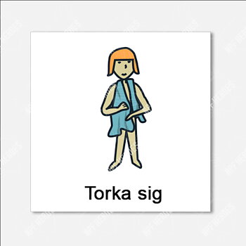 Bildstödsbilder Hygien, 3x3 cm