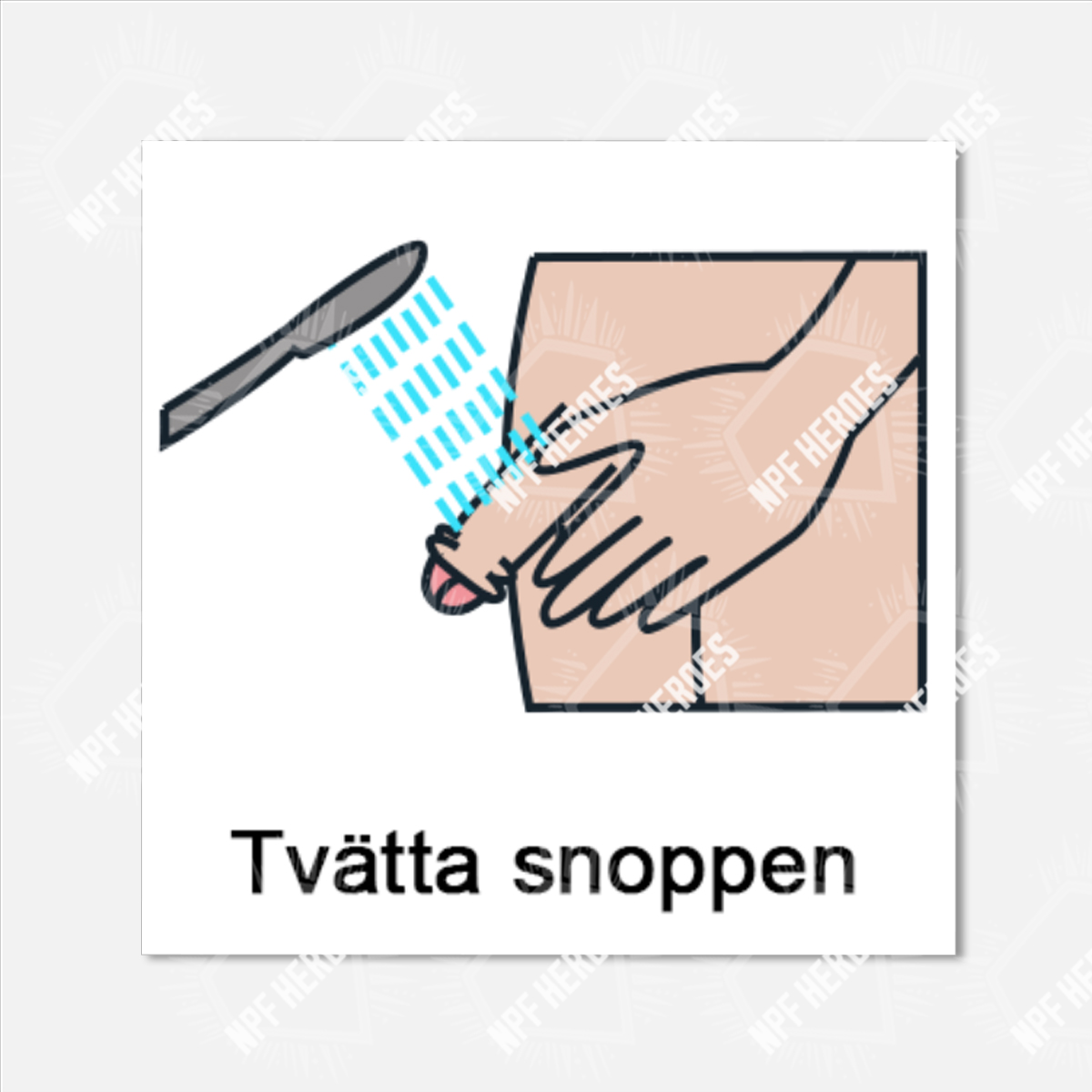Bildstödsbilder Hygien, 3x3 cm - 43