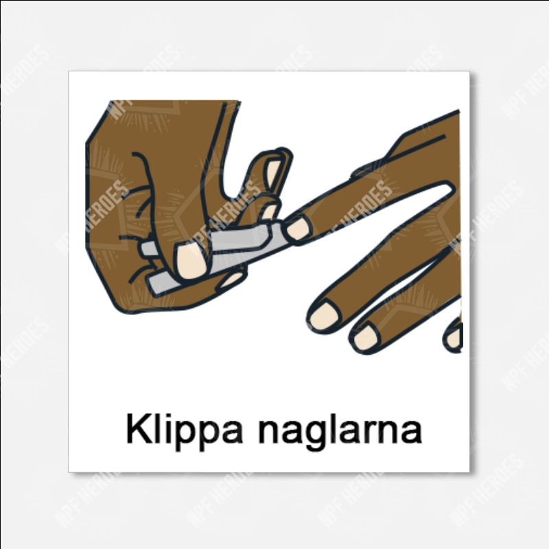 Bildstödsbilder Hygien, 3x3 cm - 18