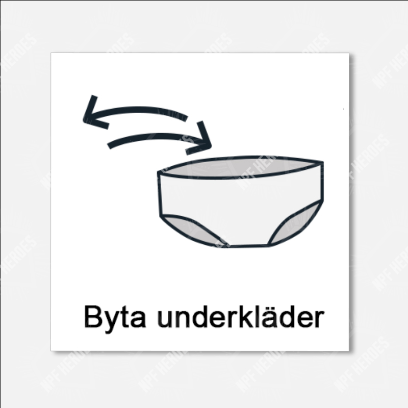 Bildstödsbilder Hygien, 3x3 cm - 12