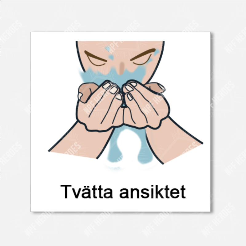 Bildstödsbilder Hygien, 3x3 cm - 5