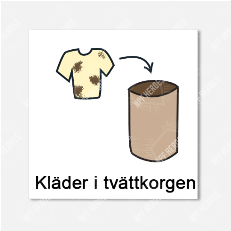 Bildstödsbilder Hygien, 3x3 cm - 19