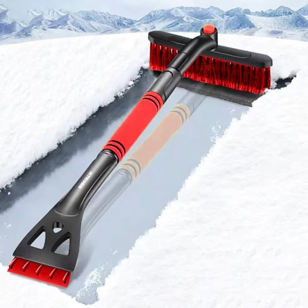 Teleskopisk isskrape med snøbørste - 2