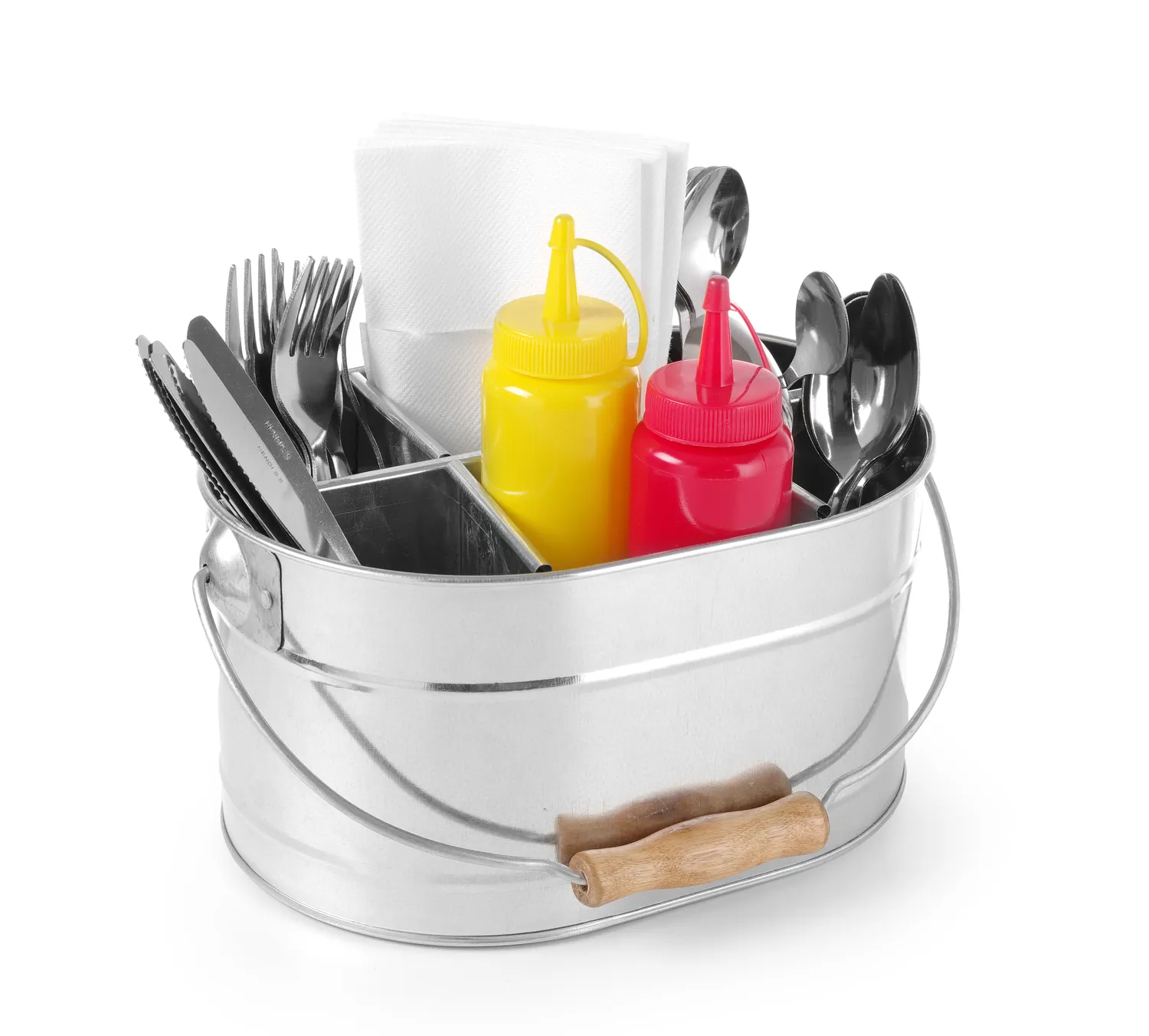 Serving basket with handle