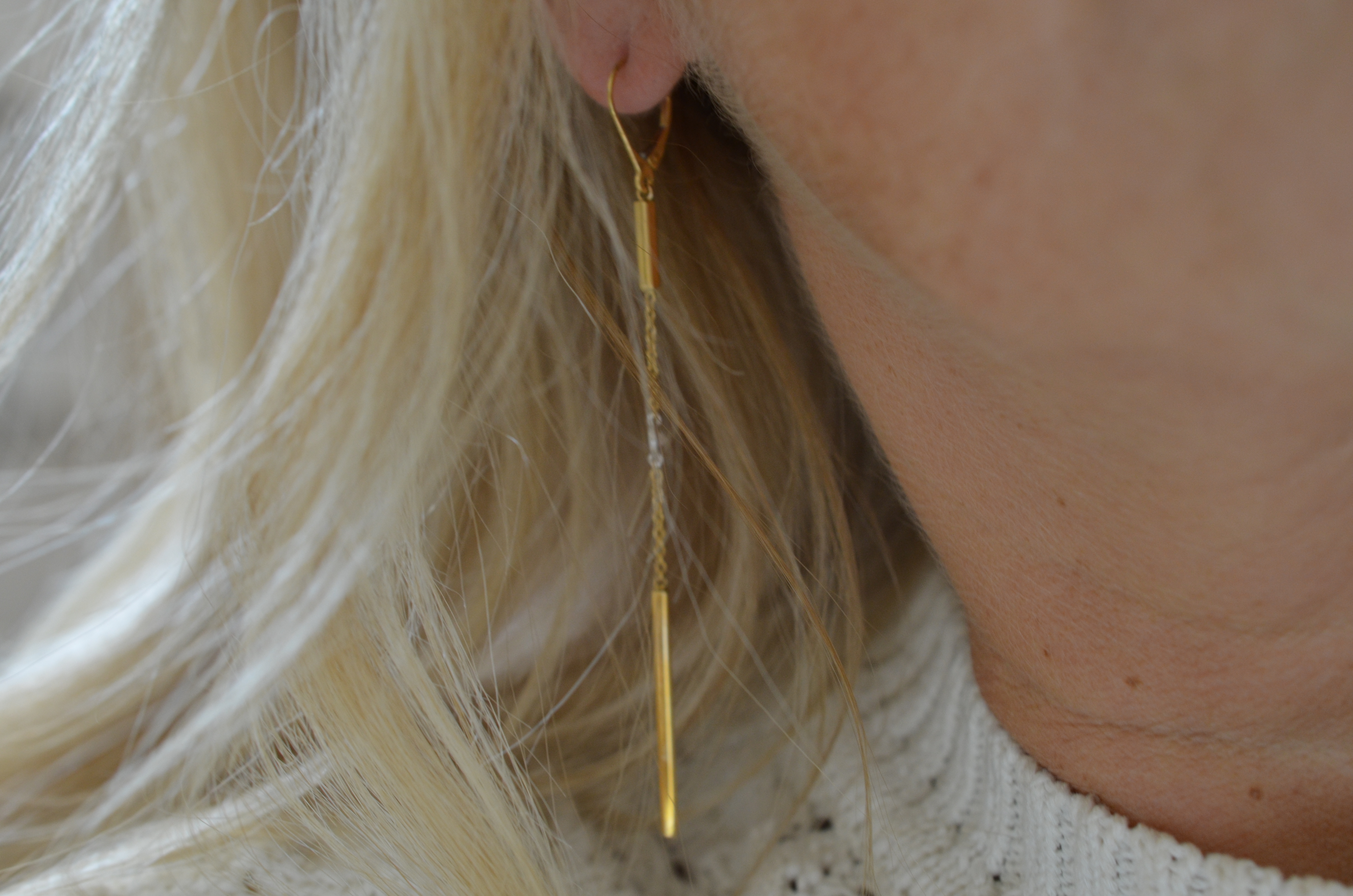 18k earrings with cz - 2