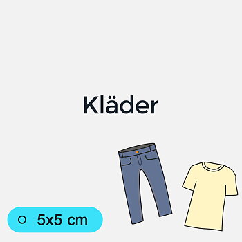 Bildstödsbilder Kläder, 5x5 cm