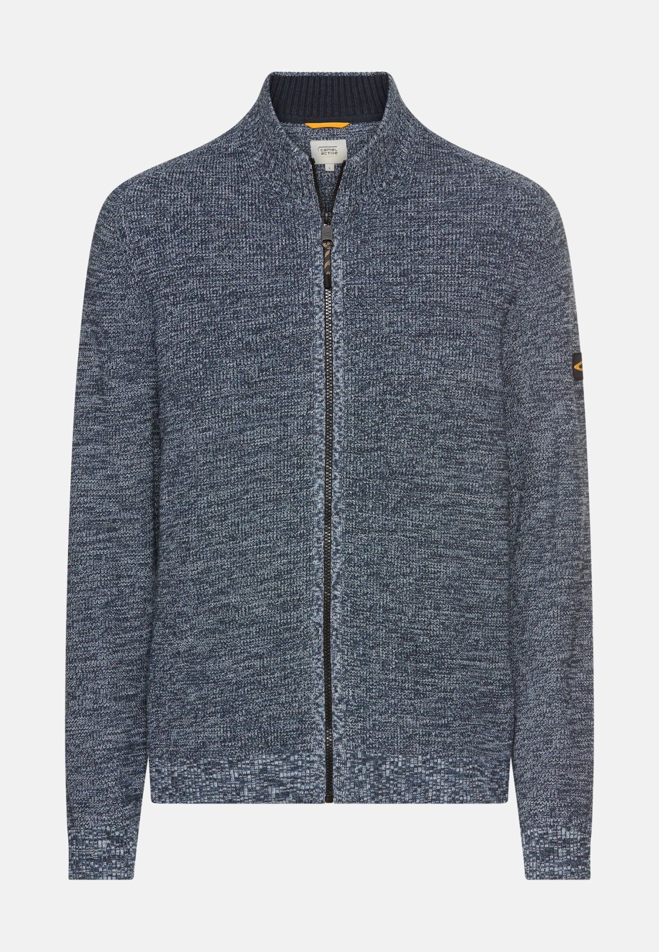 Cardigan med dragkedja, blå från camel active,  - 2