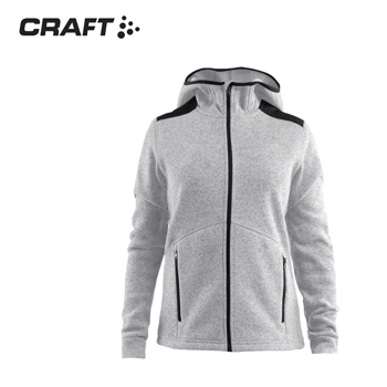 Hupullinen takki Craft Noble Naisten harmaa