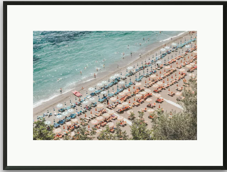 Tavla Positano inkl. ram