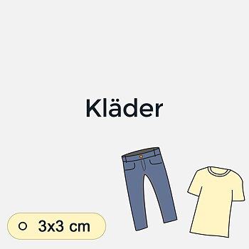 Bildstödsbilder Kläder, 3x3 cm